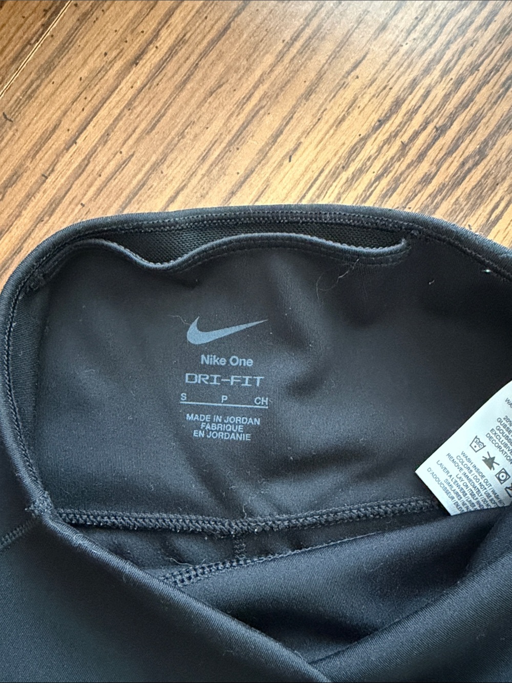 Nike Black High-Rise Bike Shorts with cutouts - Picture 2 of 3